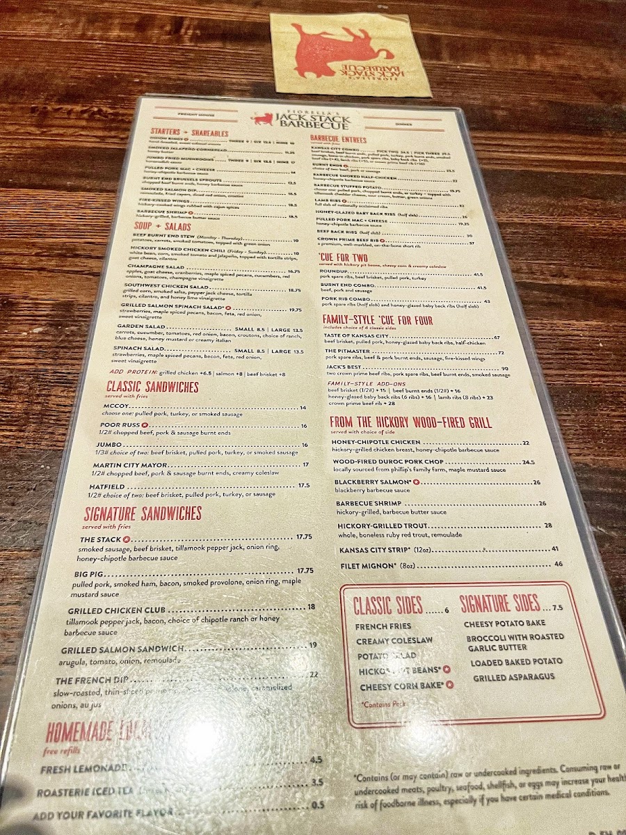 Jack Stack Barbecue - Freight House Menu - Image 3
